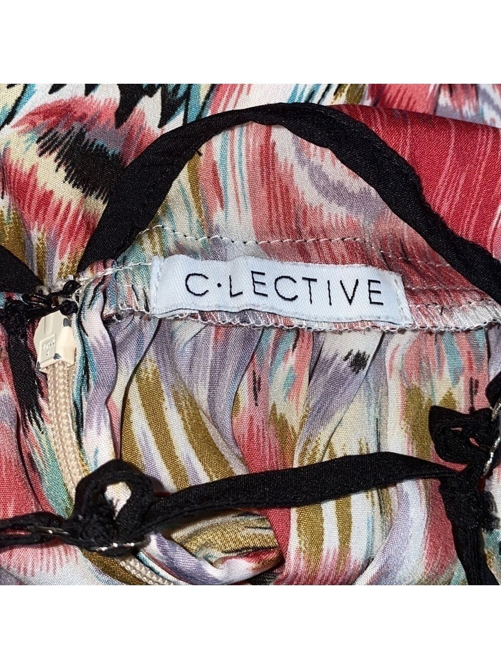 C-Lective Absrtact Floral Printed Maxi Dress - Picture 6 of 8